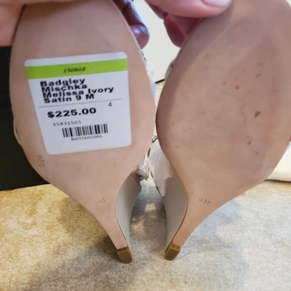 Badgley Mischka Melissa Embellished Wedges - Picture 6 of 7